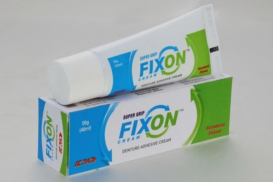 FIXON cream- super grip- denture adhesive cream- 50 grams/ 40 ml. free shipping