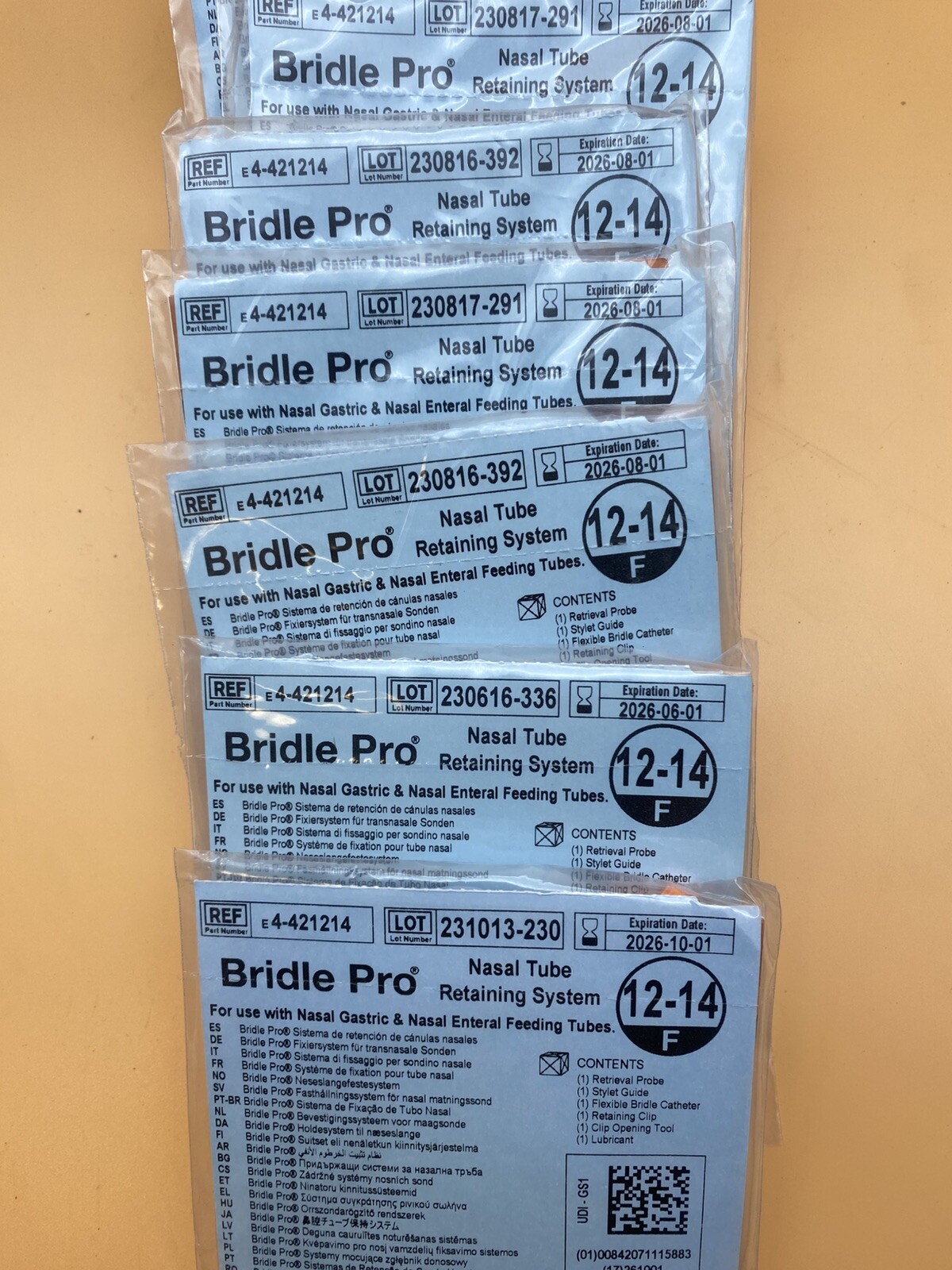 Bridle Pro Bridle Nasal Tube Retaining System REF# 4-421214 – 12-14 F – EXP 2026