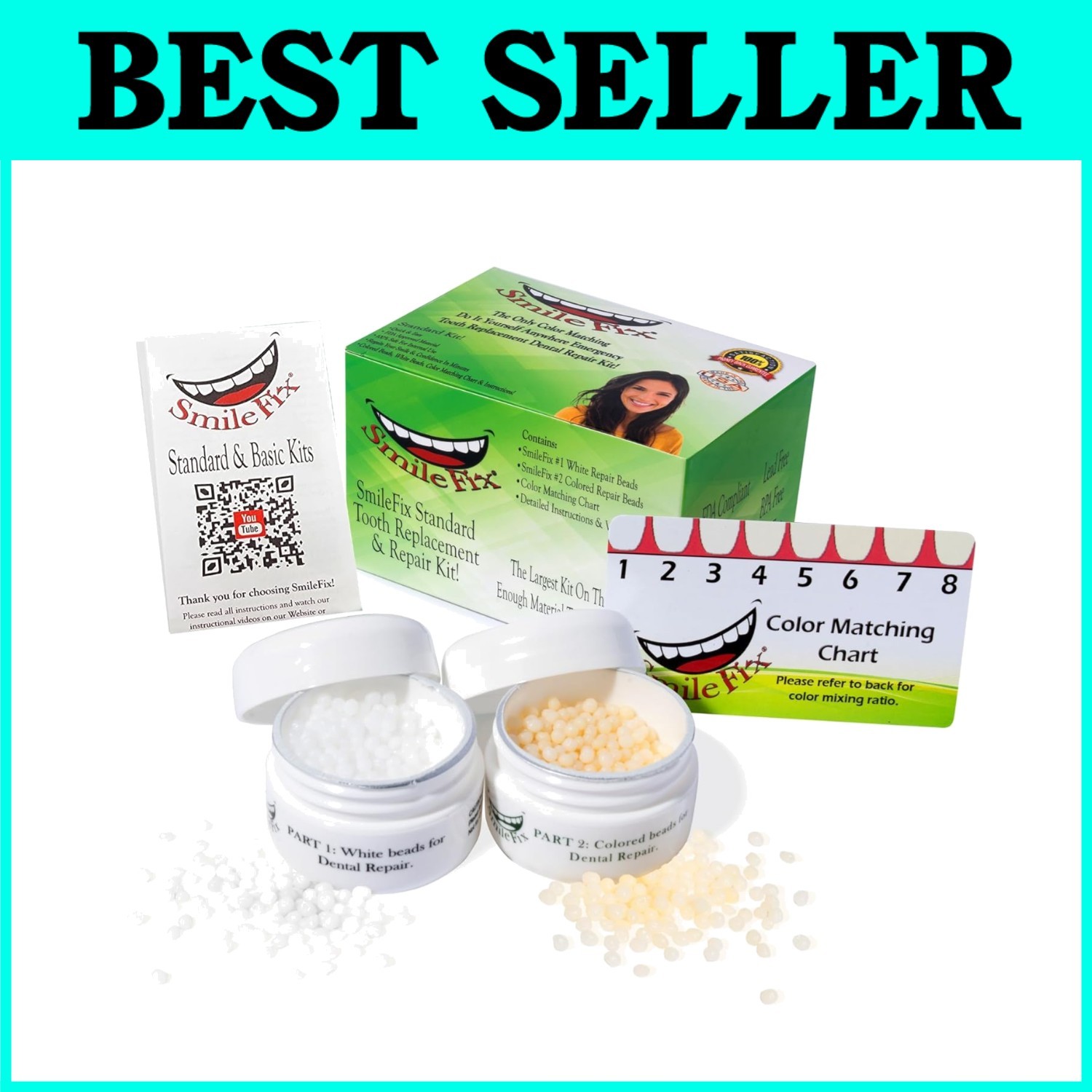 Teeth Repair Kit – Fill Gaps, Broken Tooth – Easy & Durable