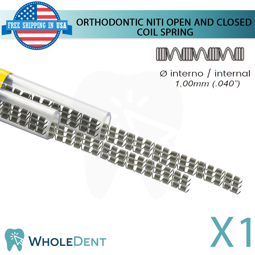 Orthodontic Dental NiTi Open Closed Coil Spring 178mm X3 Sticks .010″X.040″