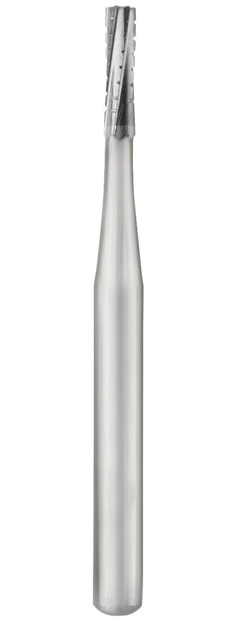SS White Operatory Carbide Burs FG-557 Cross Cut Straight Fissure 13557 100/Pack