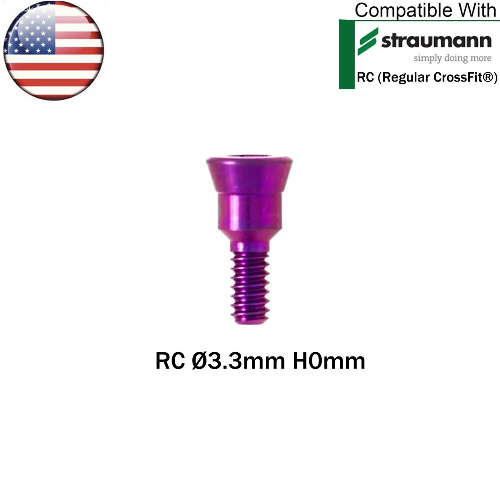 US Dental Cover Screw Healing Closure Cap Fits Hiossen/Nobel Active/Straumann