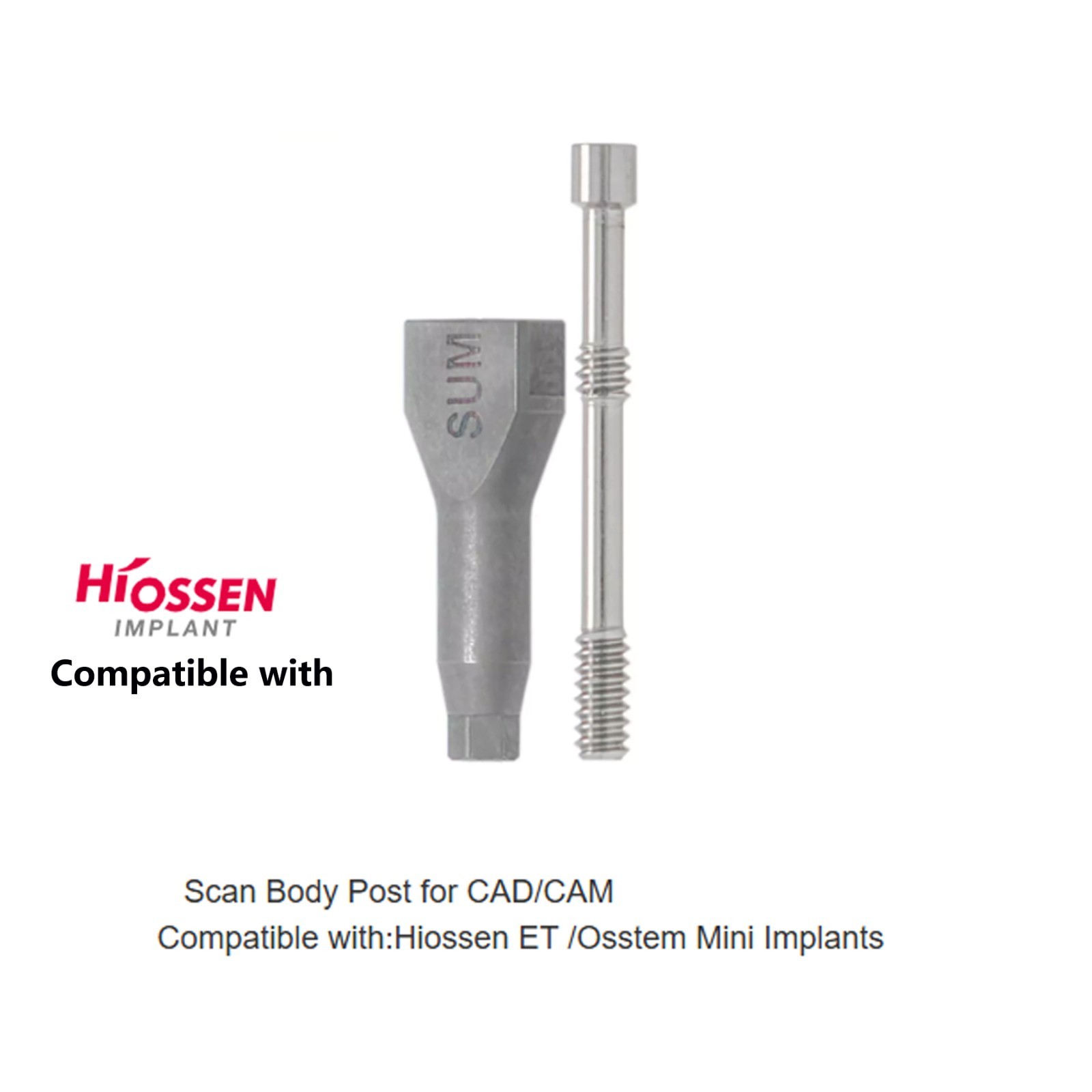 US Internal Hex Implant Scan Body CAD/CAM Abutment Compatible Hiossen Oss ET/TS
