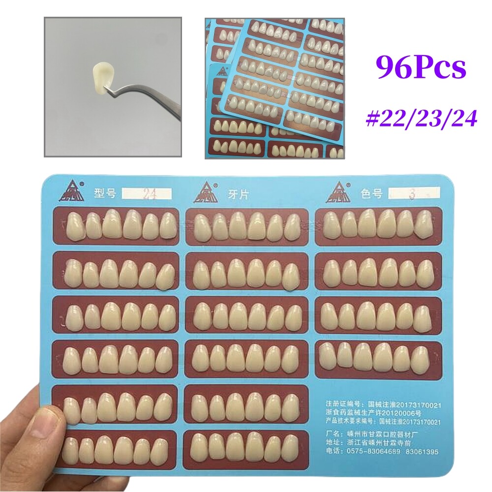 Dental Tooth Veneer Anterior Front Resin Thin Teeth Veneers Porcelain 3 Colors