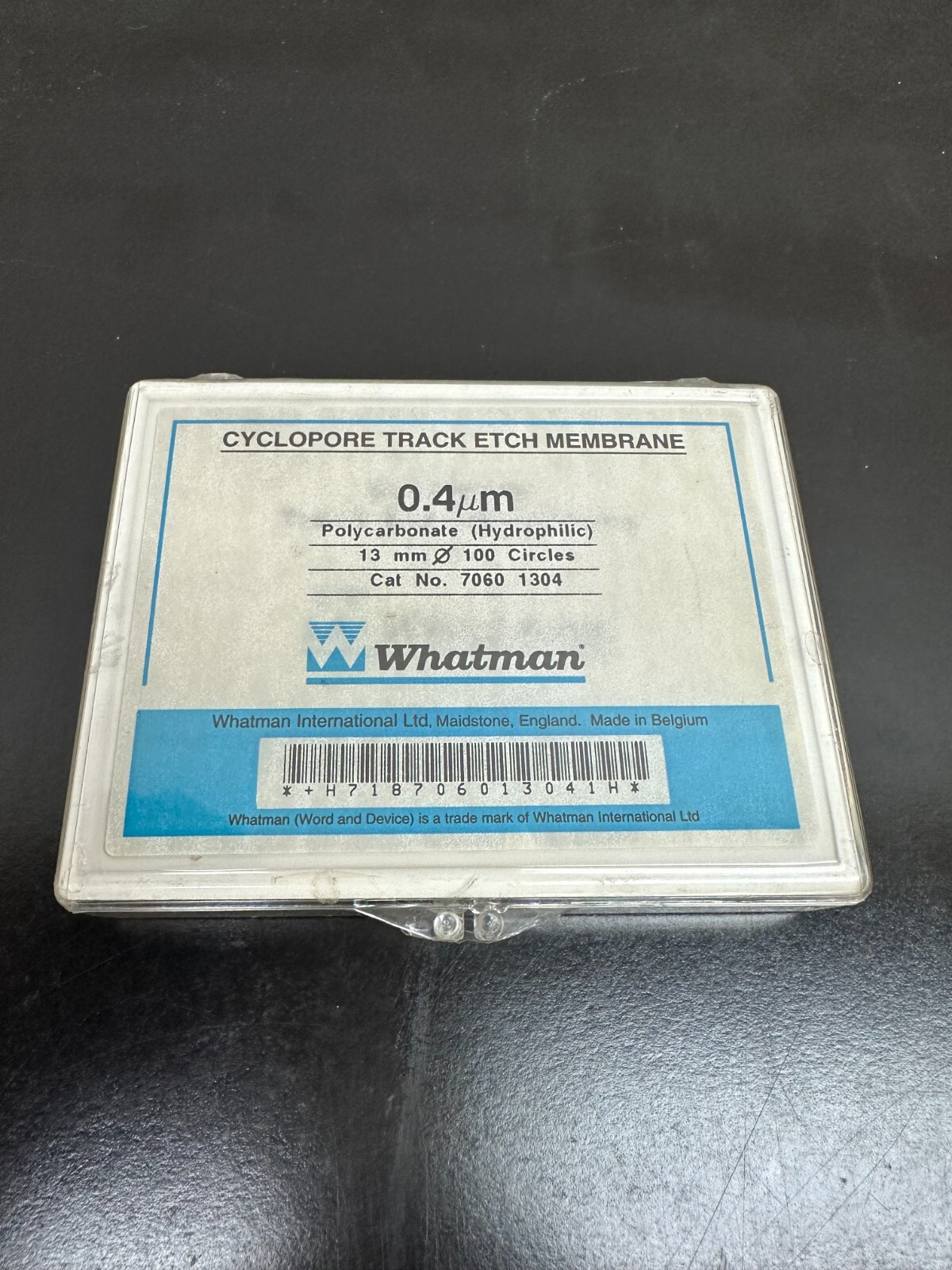 Whatman Cyclopore Track ETCH Membrane Cat No 7060 1313 Polycarbonate 5.0µm