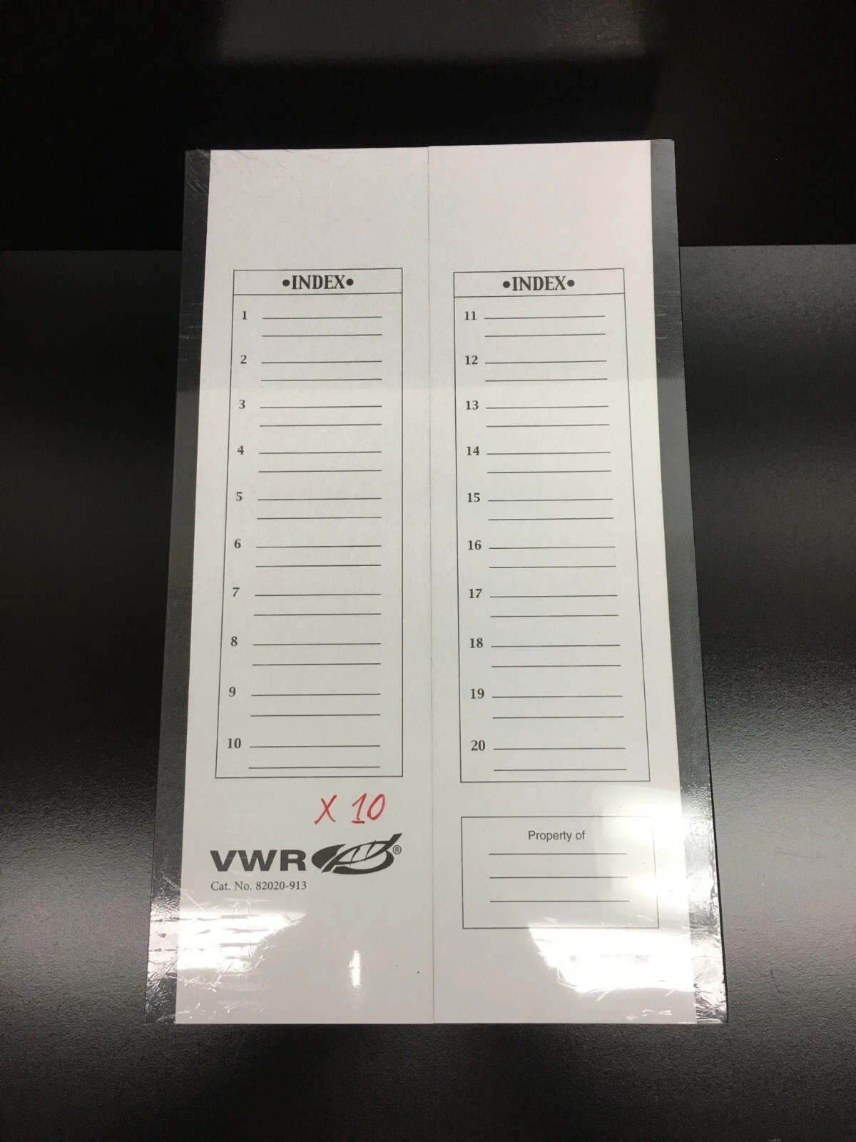 VWR Cat No 82020-913 Micro Slide Trays Cardboard Lot 10 Pieces