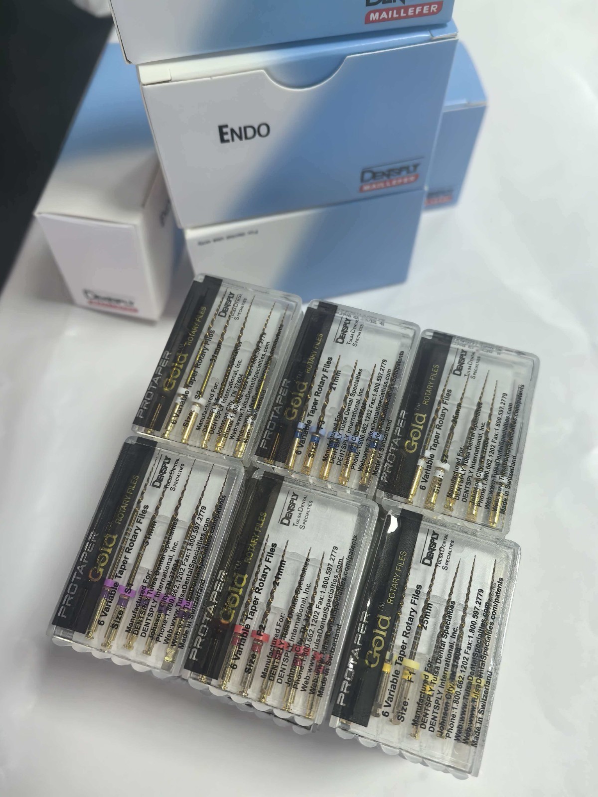 Dentsply Protaper Gold Rotary Files Tulsa Assorted Endodontics F1,F2,F3,S1,S2,SX