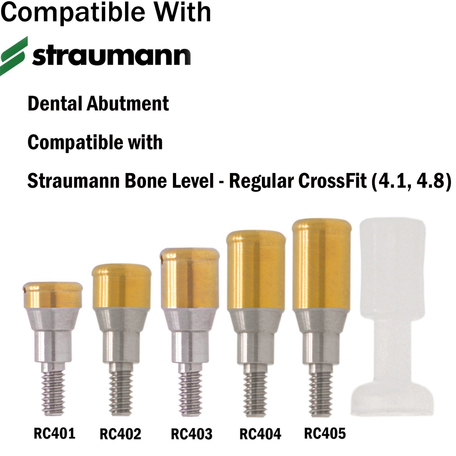 Dental Titanium Locator Abutment Compatible Zest for Straumann ITI BL RC Implant