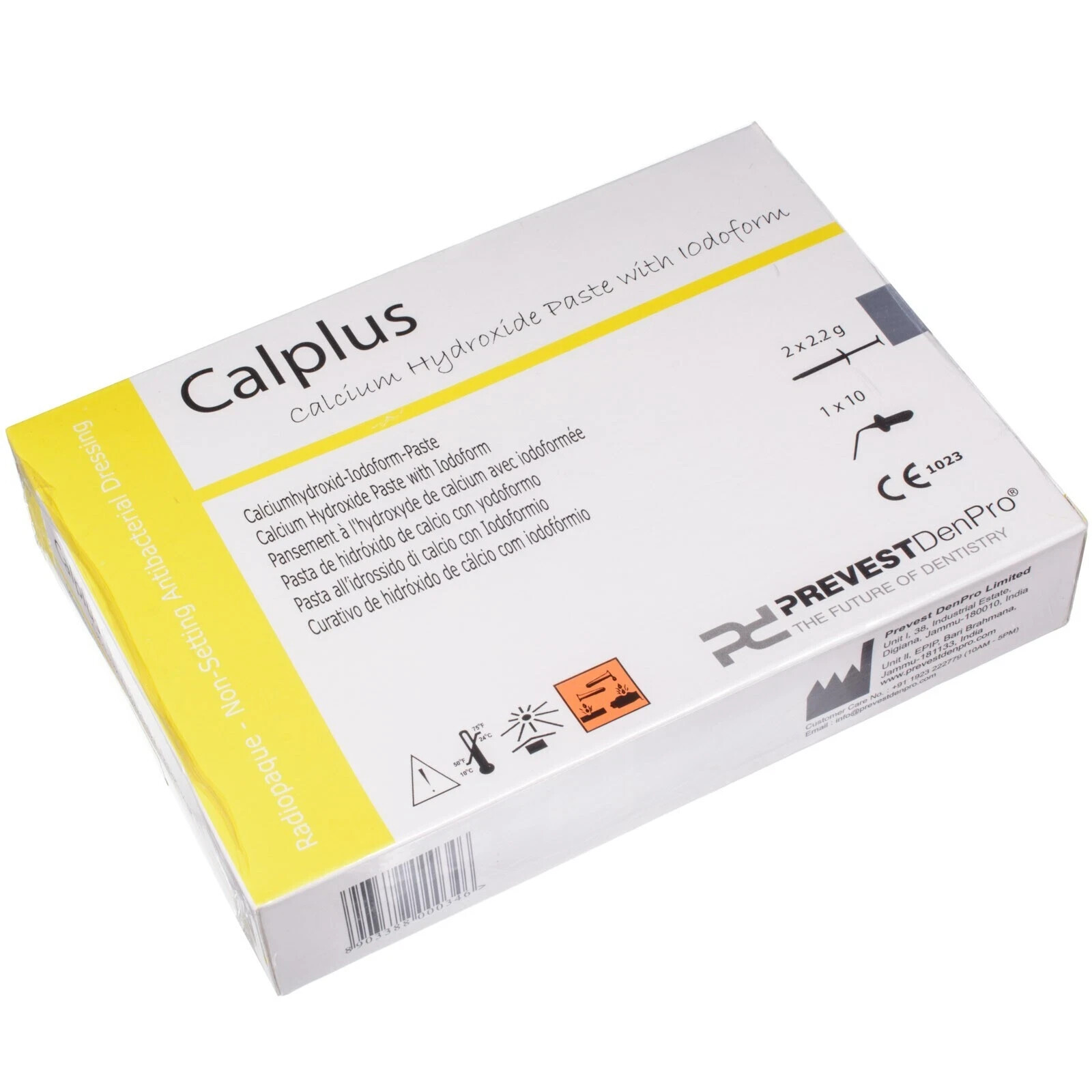 Prevest DenPro Calplus Calcium Hydroxide Paste With Iodoform 4 x 2gm (Free Ship)
