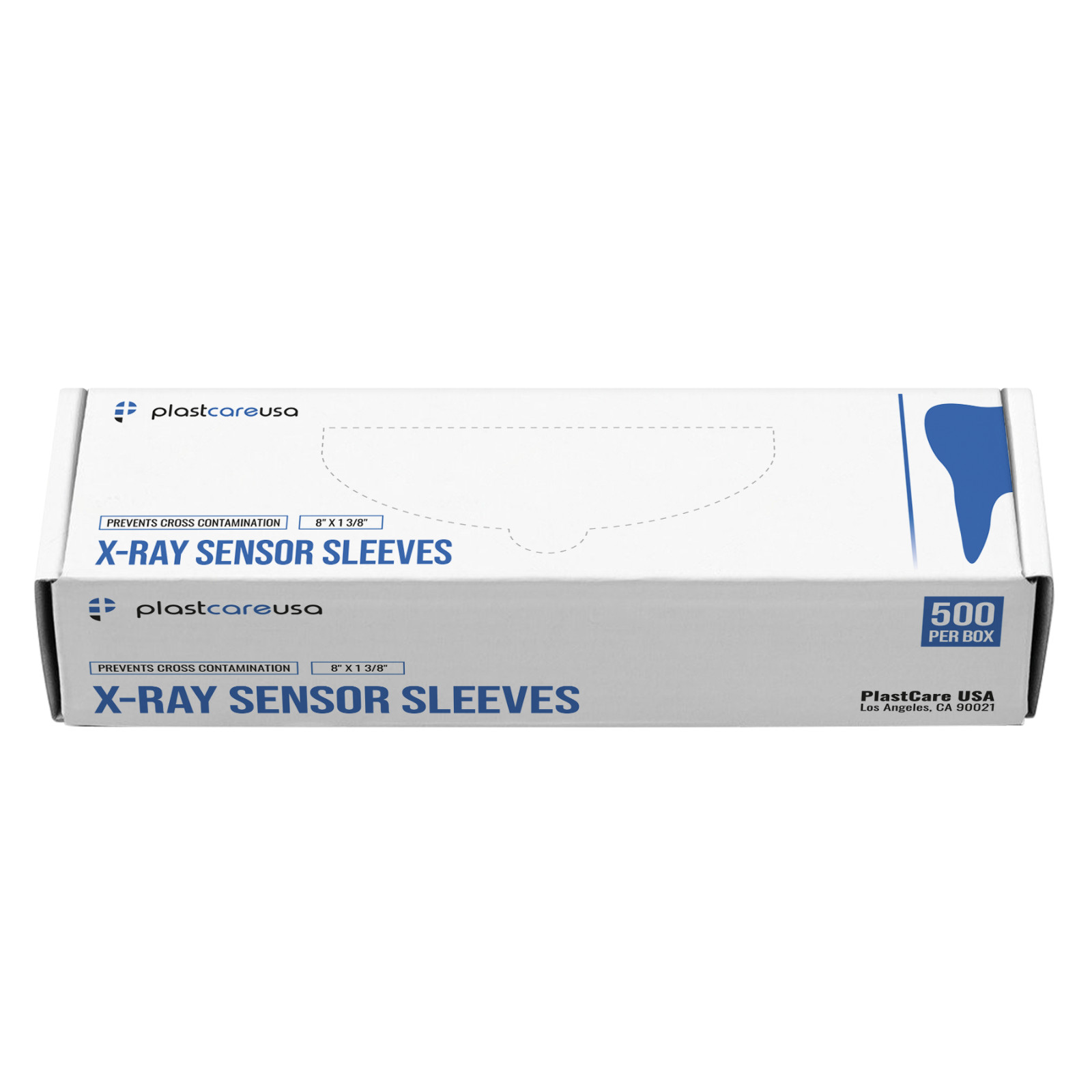 500 Disposable Plastic Digital X-Ray Sensor Cover Barrier Sleeves (8″ x 1 3/8″)