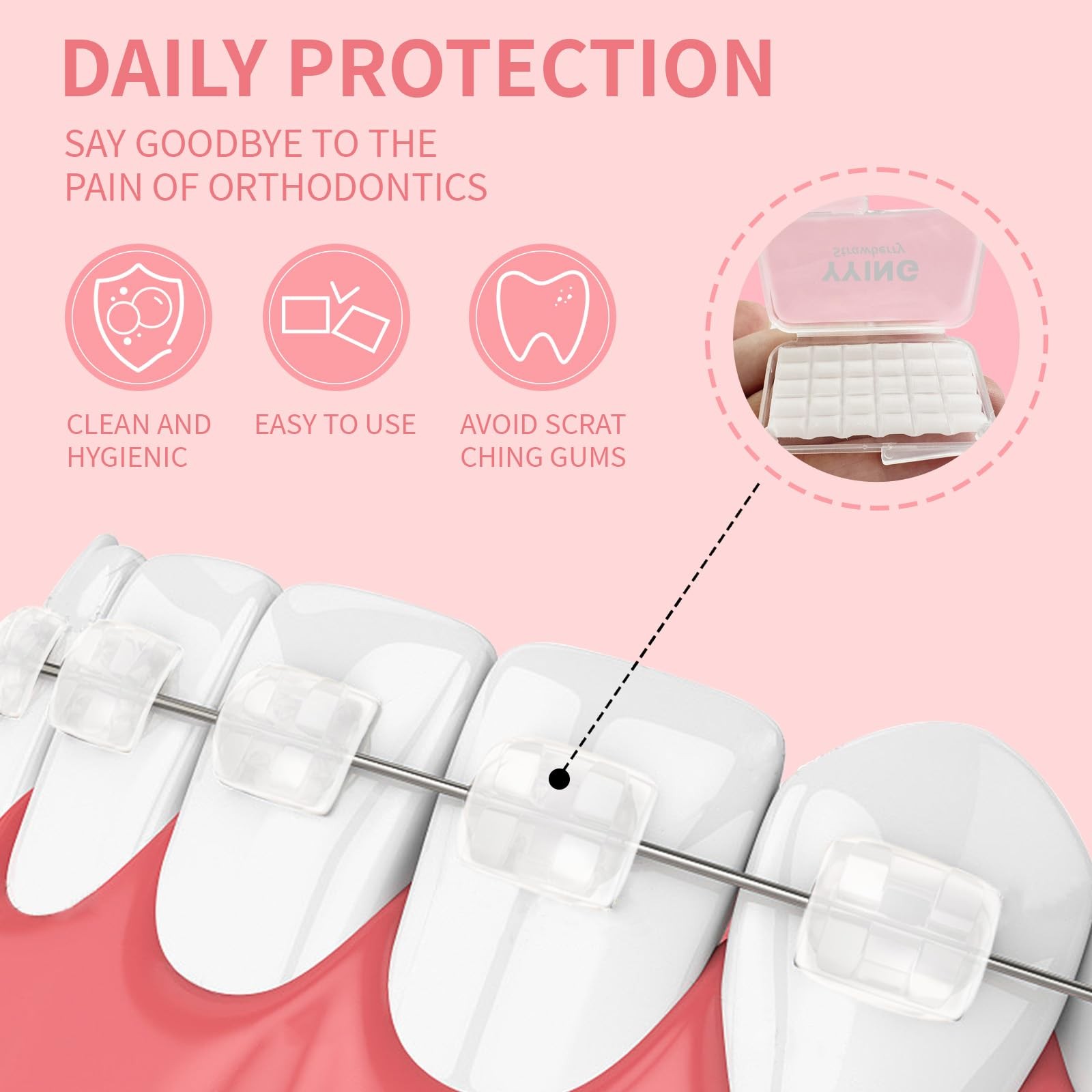 YYING 1+3 Pack Orthodontic Wax for Braces Aligners 120 Hardcover Package