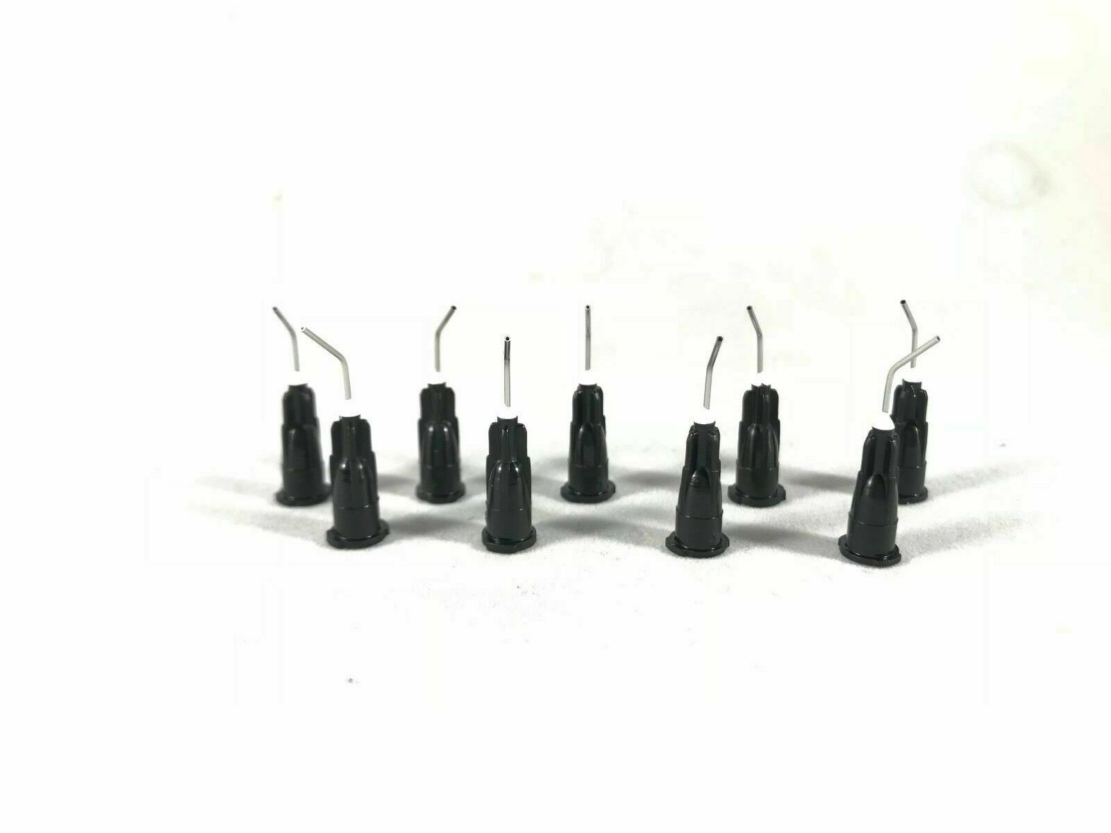 VISTA Apex Pre Bent Dental Delivery 300 Tips #22 ga Disposable Black (8 Boxes)
