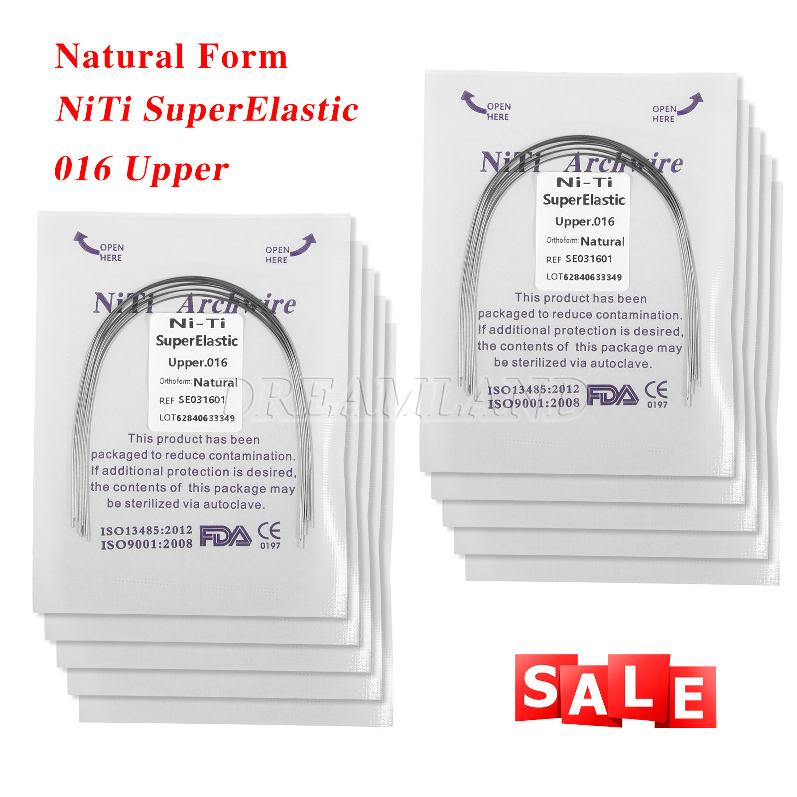 Orthodontic Niti Arch Wire Super Elastic Natural Nature Form Round choose