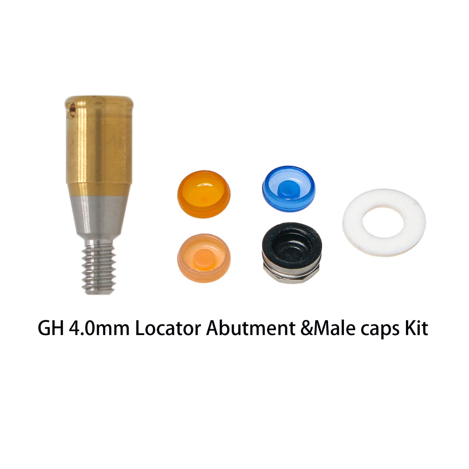 US Nobel Active NP/RP Locator Attachment Abutment Male Cap Inserts for 1-5.0mm