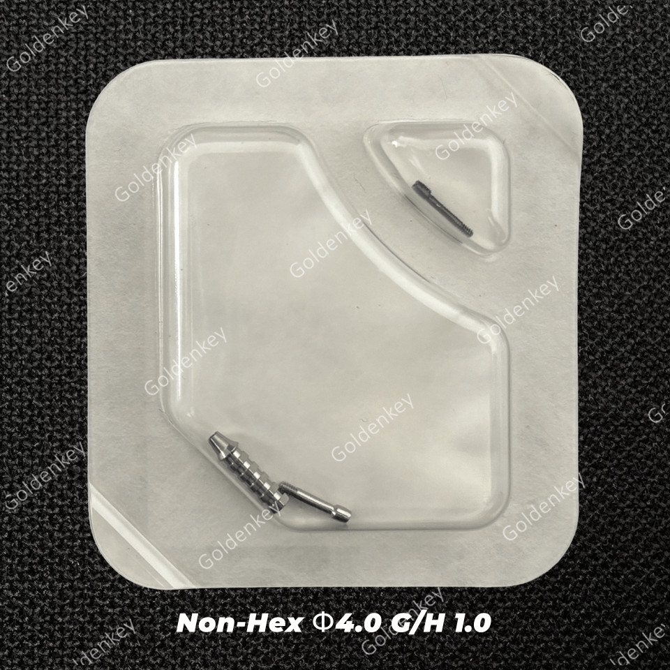 Dental ET Temporary Abutment Mini Regular Hex Non-Hex Ti Screws EbonyGold Osstem