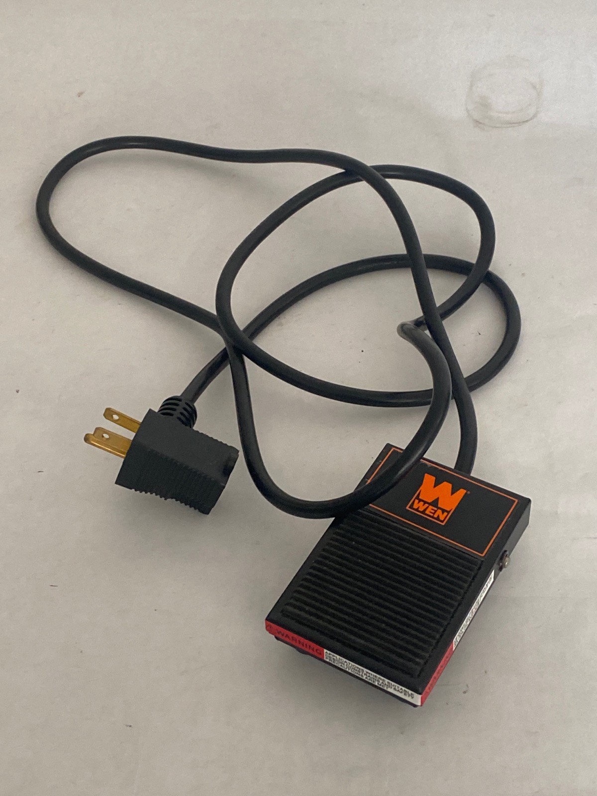 Used WEN Model WA0392 Momentary Power Foot Pedal Switch 120V 15A 6’ Cord