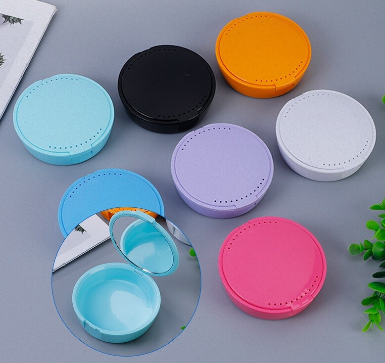 10pcs Denture Case Retainer Storage Aligner Box with Orthodonic Remover Chewies