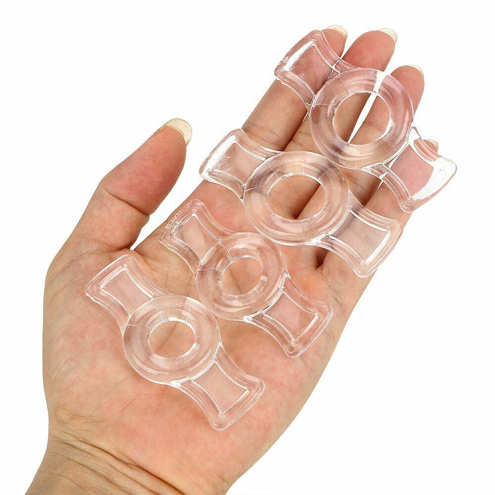 4 Penis Cock Ring Set Prolong Delay Sex Toys for Men Male Erection Enhancer