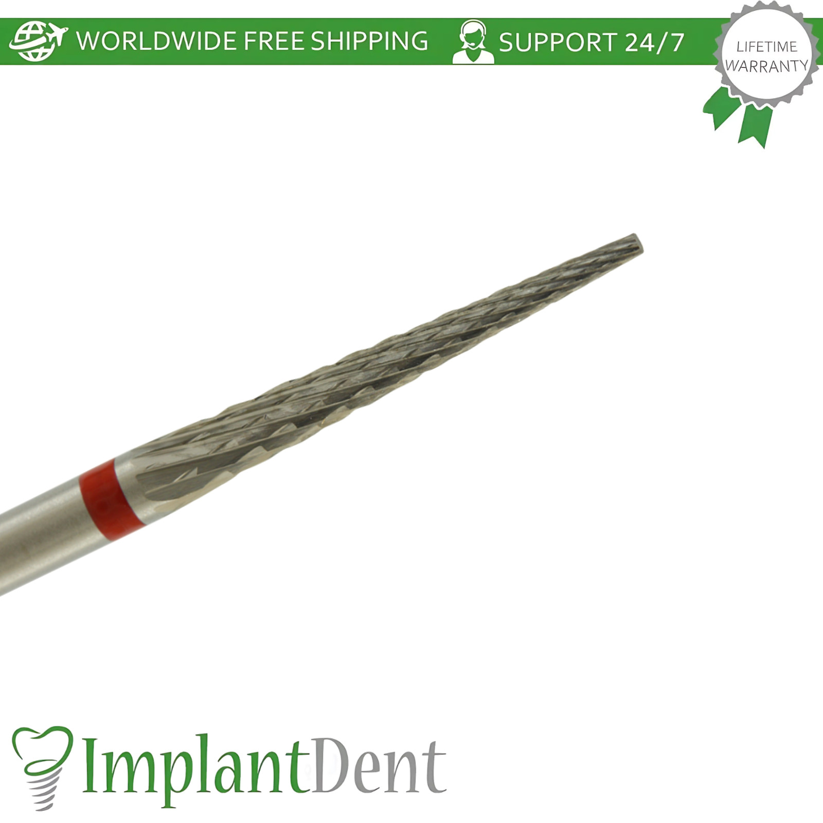 Dental Cross Cut Fine Grit Carbide Ø2.3mm x 17mm Bur 5000206 Dentistry Tool