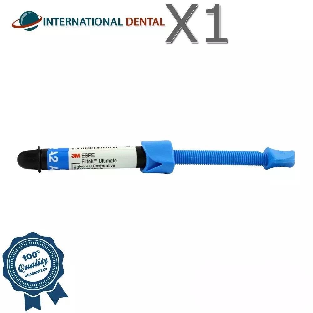 Dental Restorative Composite Material 3 Shades Light Cure Syringe 4g Restoration