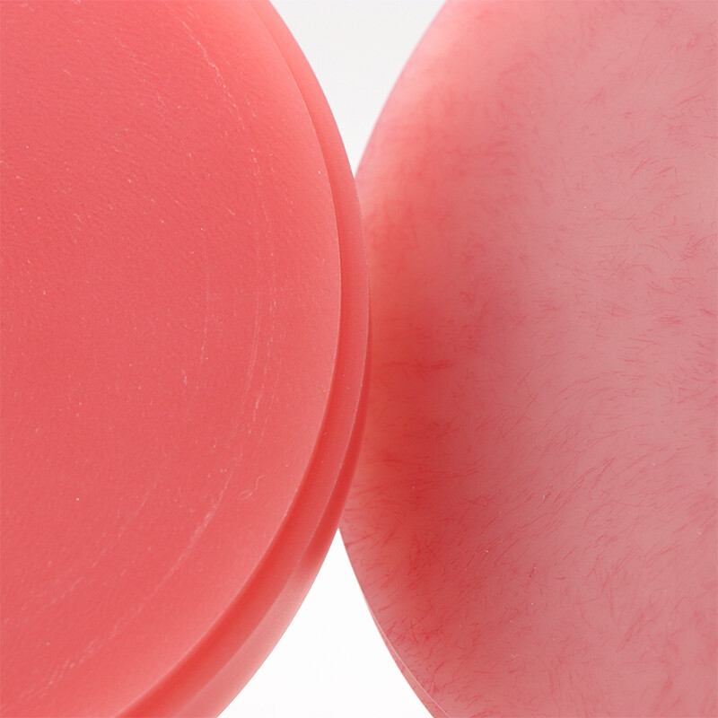5Pcs Pink 98mm Dental PMMA Blocks with Veins/Bloodshot for Open/Wieland System