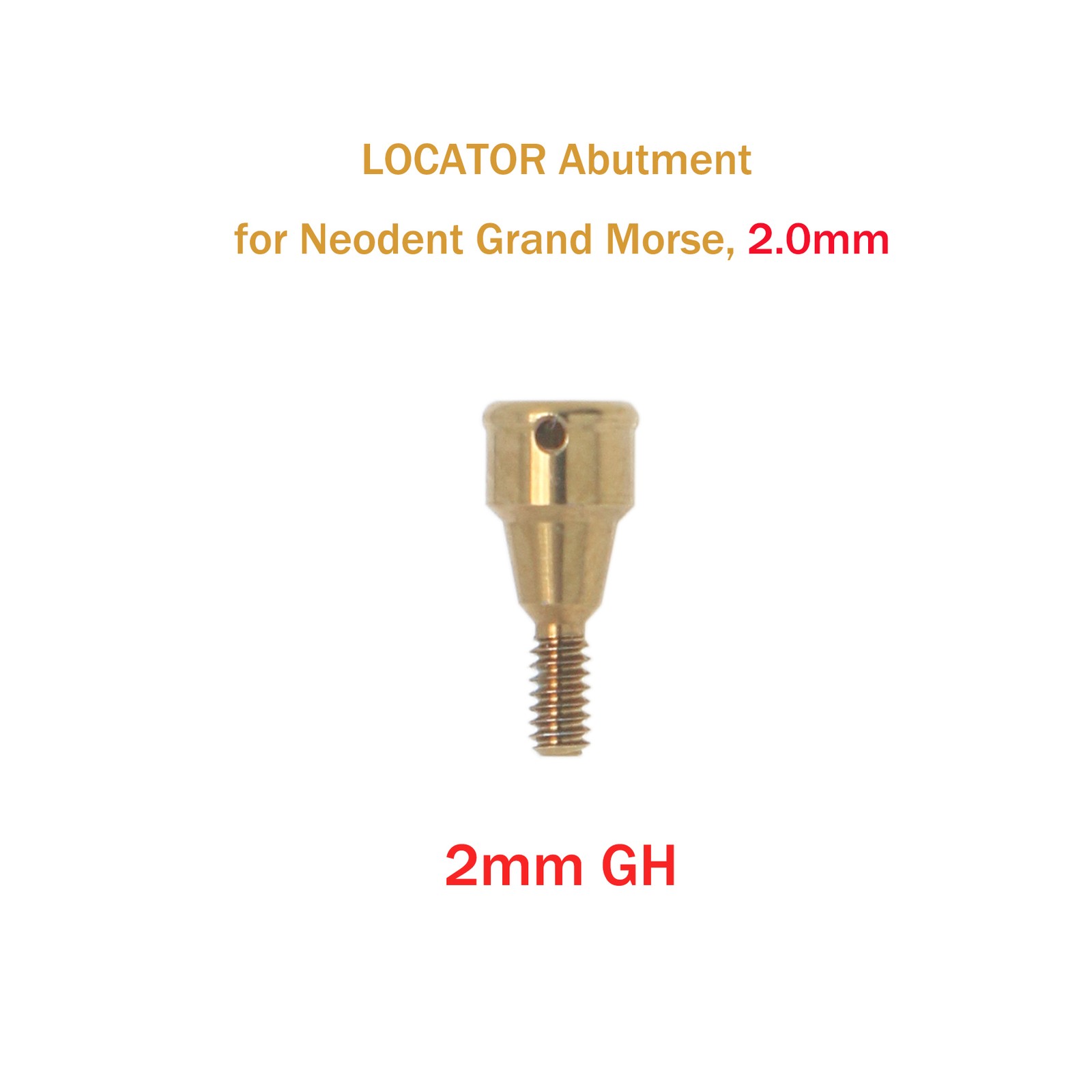 Locator Overdenture Abutment & Male Caps Kit for Neodent GRAND MORSE GM Tools
