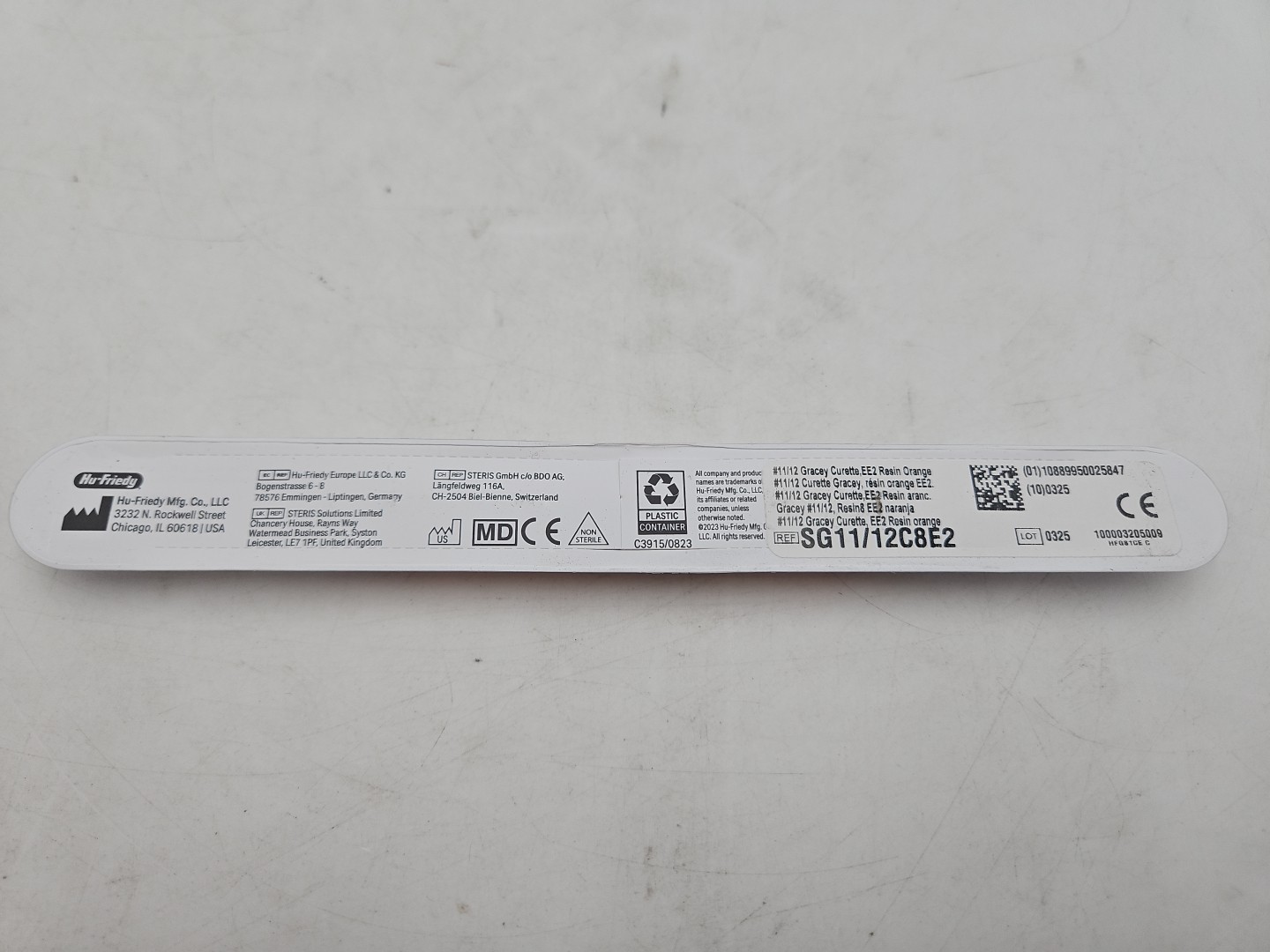 Dental #11/12 Gracey Curette Resin Everedge 2.0 SG11/12C8E2 HU FRIEDY
