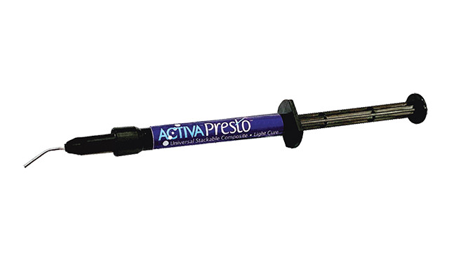 Pulpdent ACTIVA PRESTO light cure universal Stackable composite 1x 2gm +10 tips