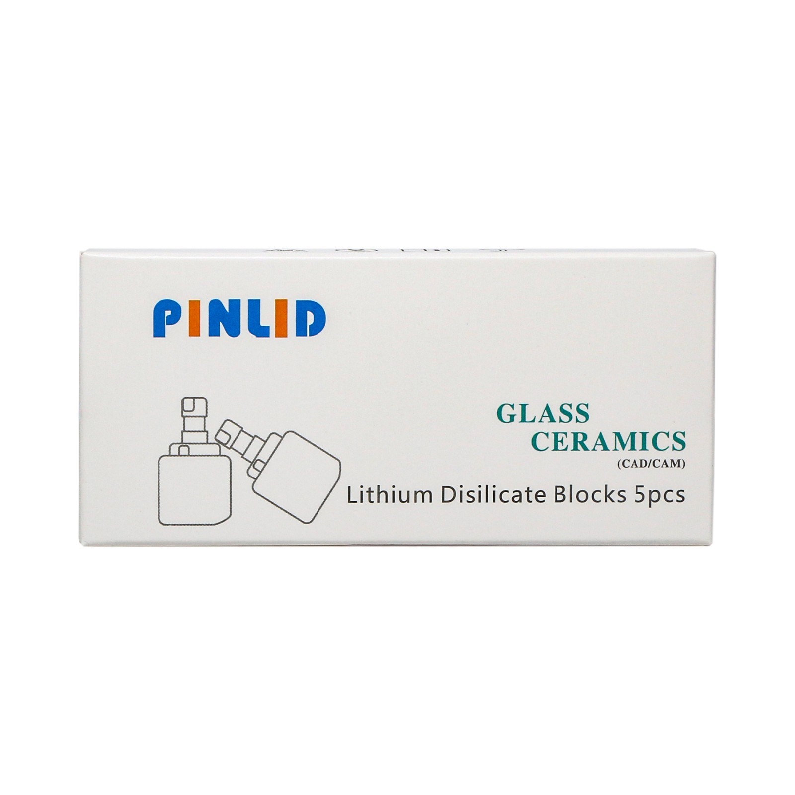 US 5-Pack C14 Dental CAD Lithium Disilicate Block Emax Ceramic cerec inlab block