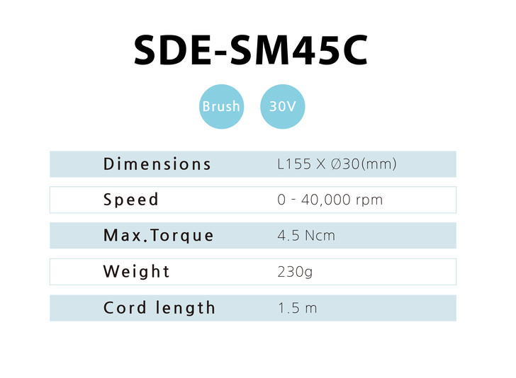 Saeyang Marathon SDE-SM45C Brush Micromotor Handpeice