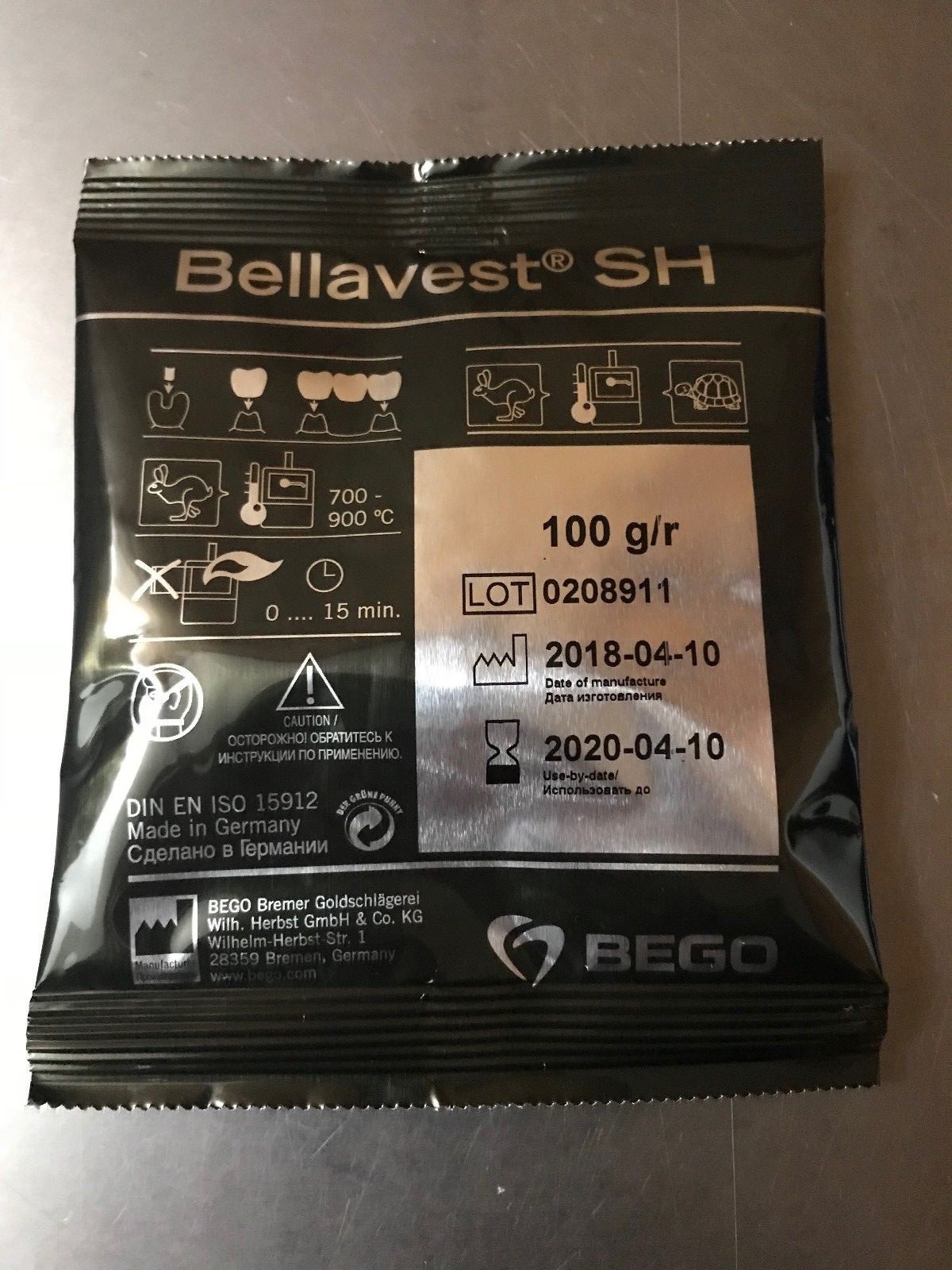 Bego – Bellavest SH Casting Investment – 100 packs of 100 g bags – Powder Only