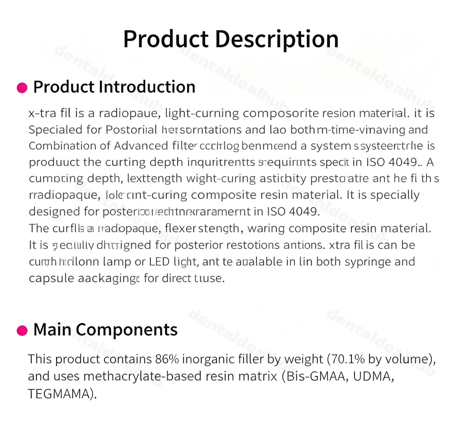 VOCO X-tra fil Posterior Composite 5g Universal Shade Bulk Fill Resin