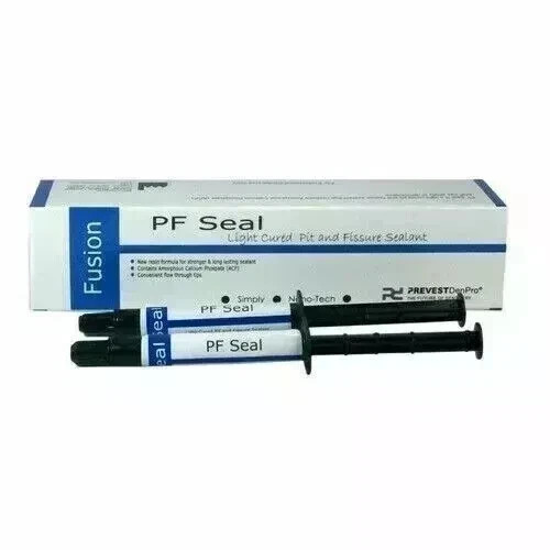 Dental PF SEAL Light Cured Pit and Fissure Sealant 2x2gm Syr Pack