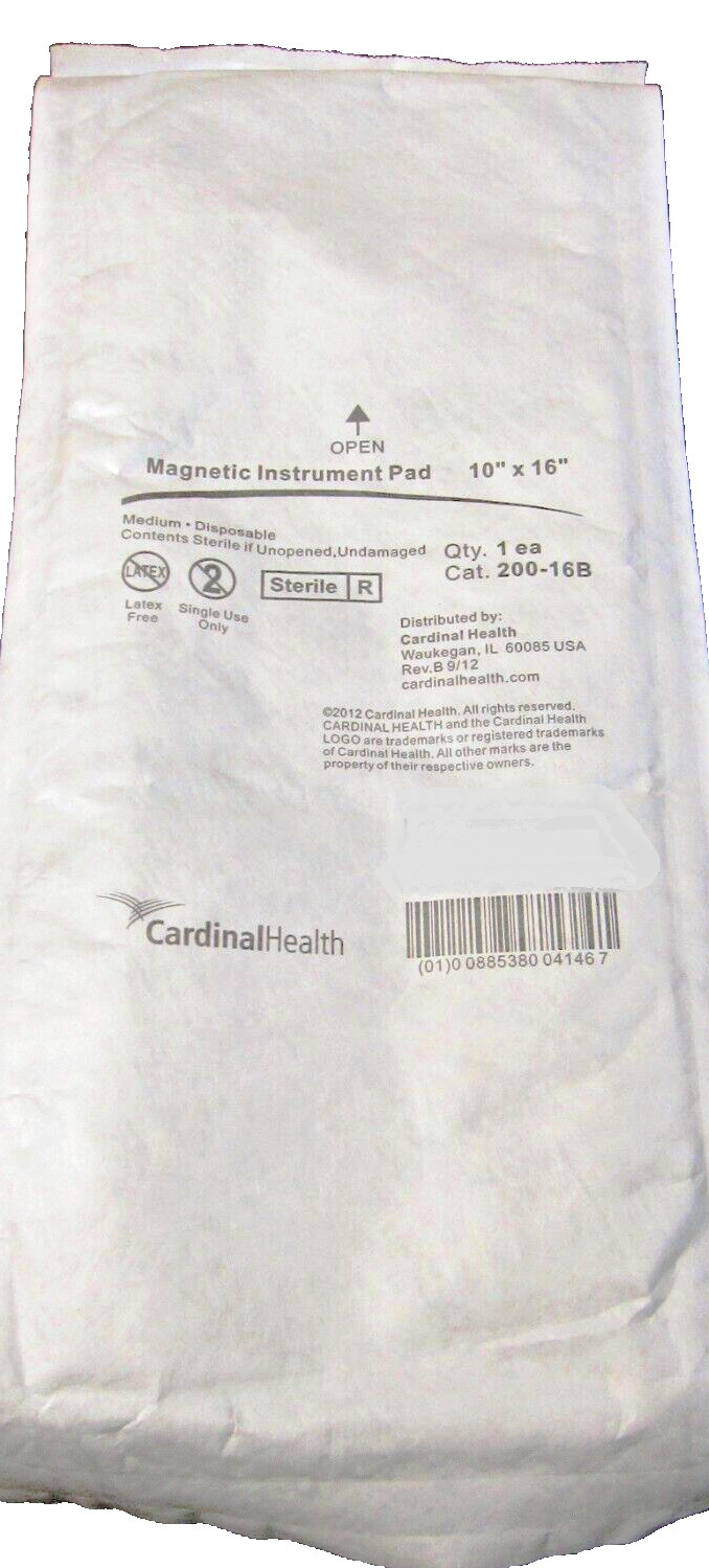 CardinalHealth 200-16B Magnetic Instrument Pad 10″ x 16″ IN DATE free US ship