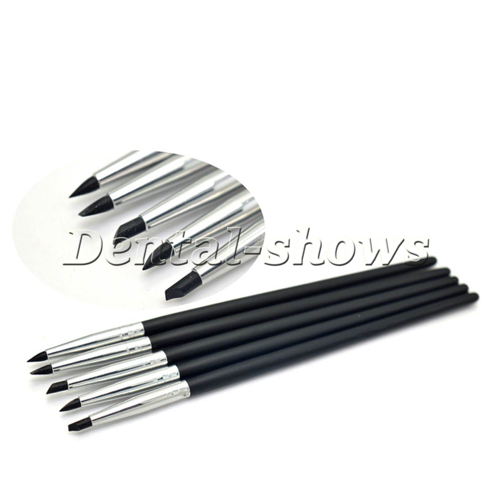 Dental Composite Resin Veneer Cement Porcelain Brushes Silicone Brush Pen 3 Size