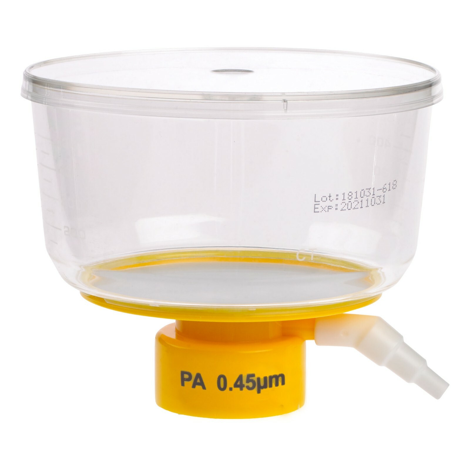 CELLTREAT 500mL Bottle Top Filter, Nylon, 0.45, 90mm, 24/Case, Sterile, #229733