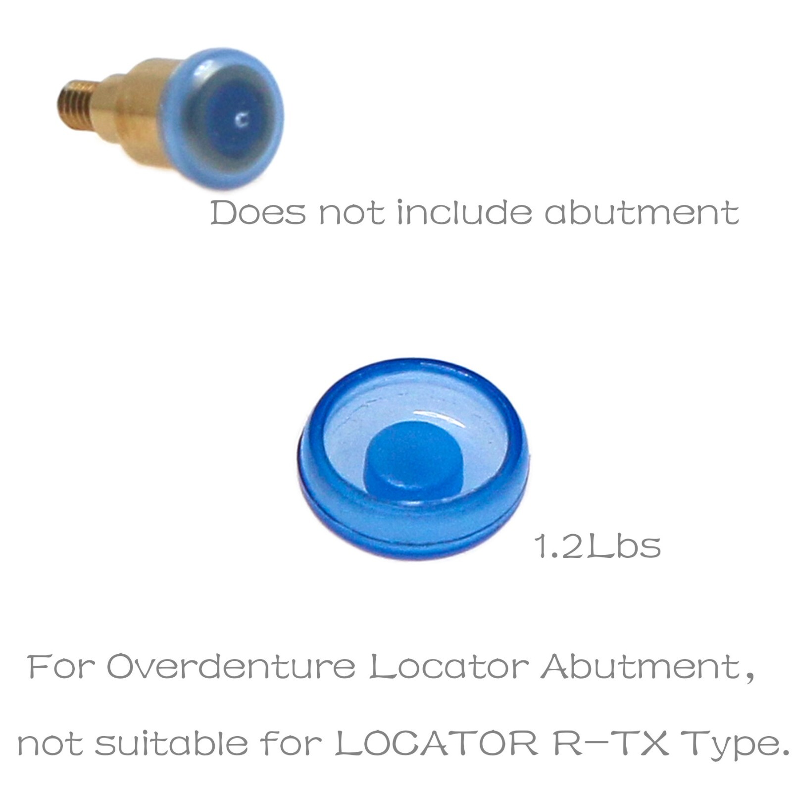 US Nobel Active NP/RP Locator Attachment Abutment Male Cap Inserts for 1-5.0mm