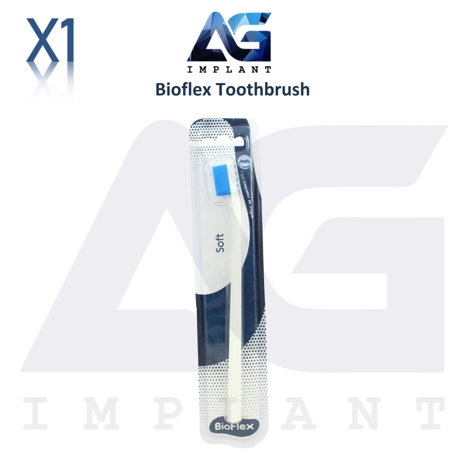 Dental Bioflex Toothbrush Rubbery Soft Bristles Plaque Removal Protect Gums