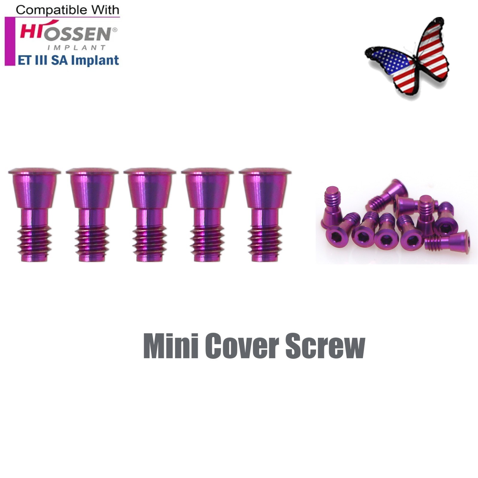 US Hiossen/Osstem Implant Healing Abutments/Locator Tapered Caps Core Tool PEEK
