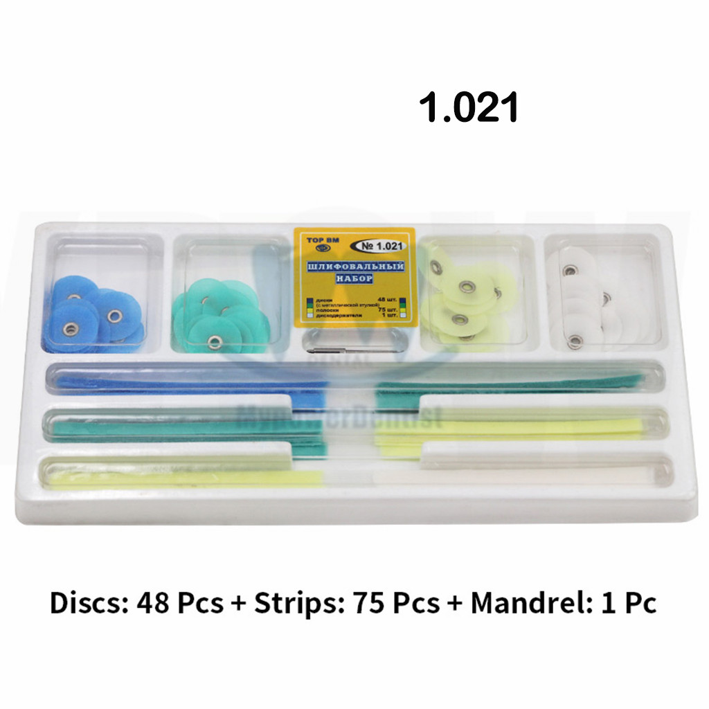 Dental Composite Finishing Diamond Polishing Disc Kit Spiral Wheel Mandrel TOR