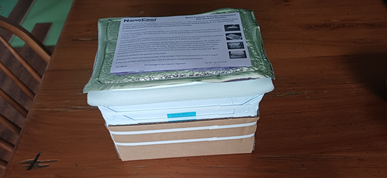 NEW NanoCool Cooling Temp Control Shipping Unit Model 2-85396DP Exp Aug 2026