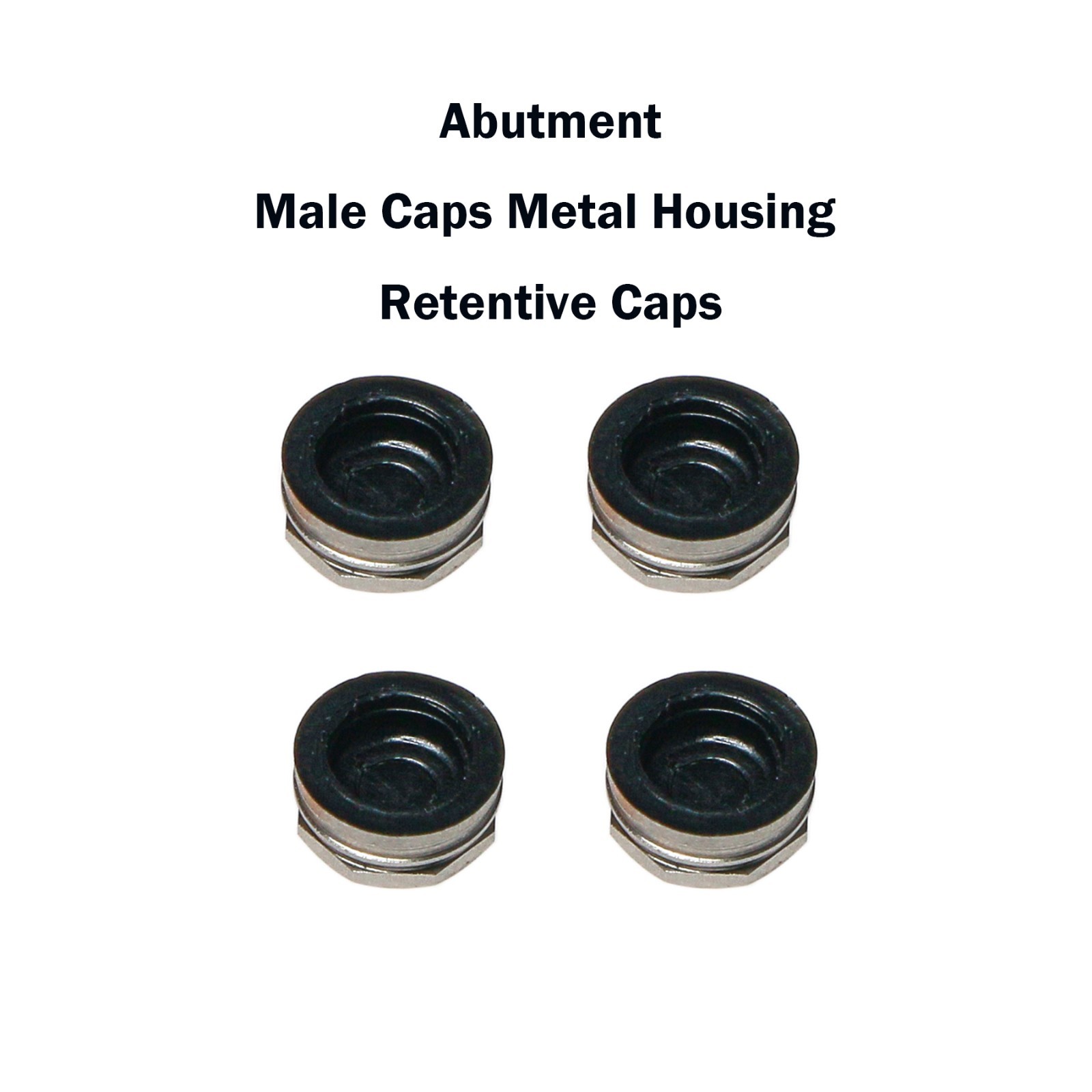 Dental Zest Locator Replacement Metal Housing &Black Lab Processing Cap Assembly
