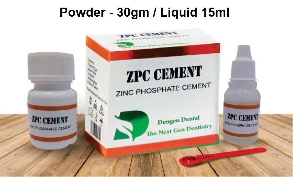 Dental ZPC ZINC PHOSPHATE CEMENT for Cementation of Crowns , Bridges & Inlays