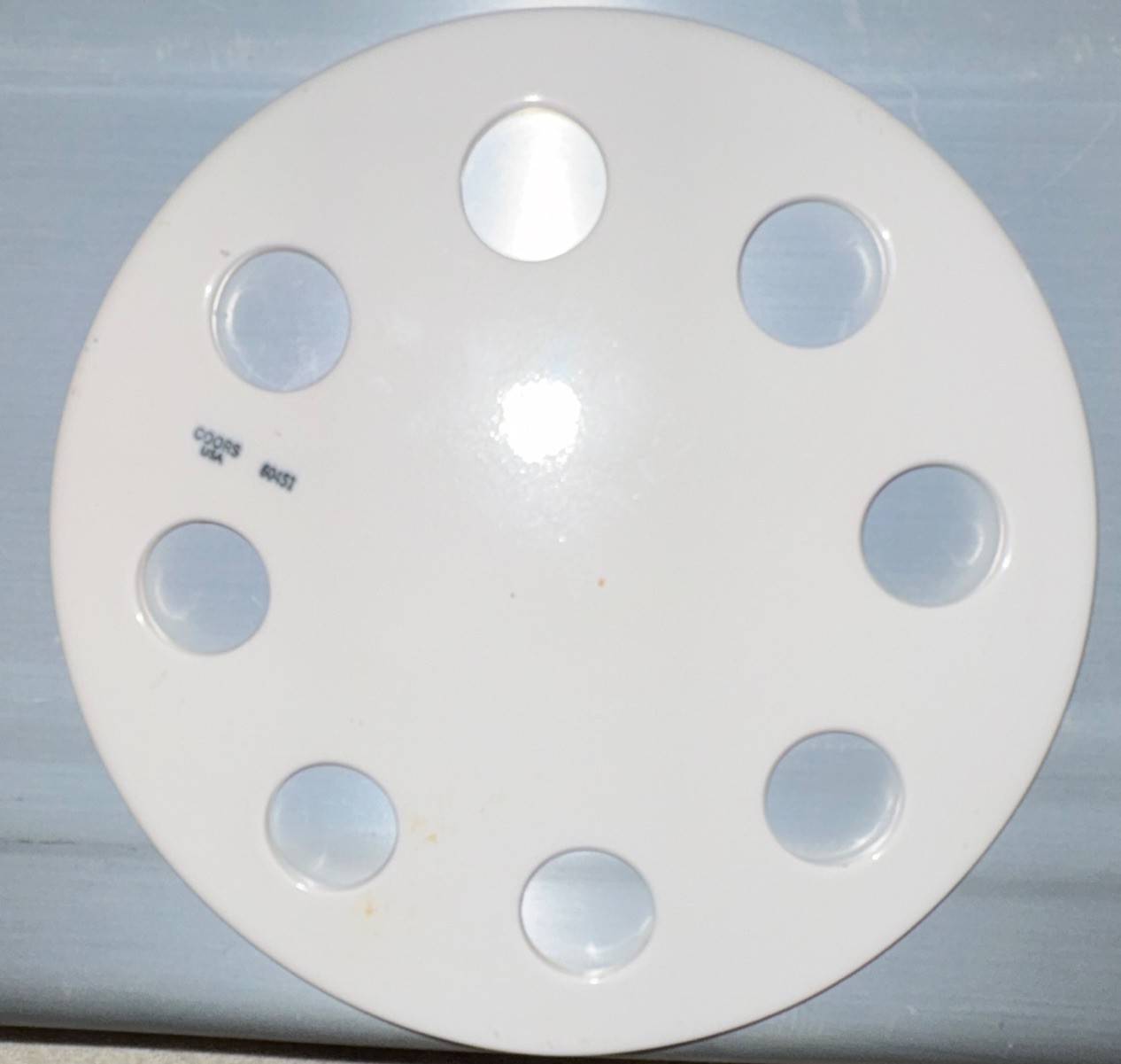 High Quality Glazed Porcelain Desiccator Discs 3pc set Biological Lab