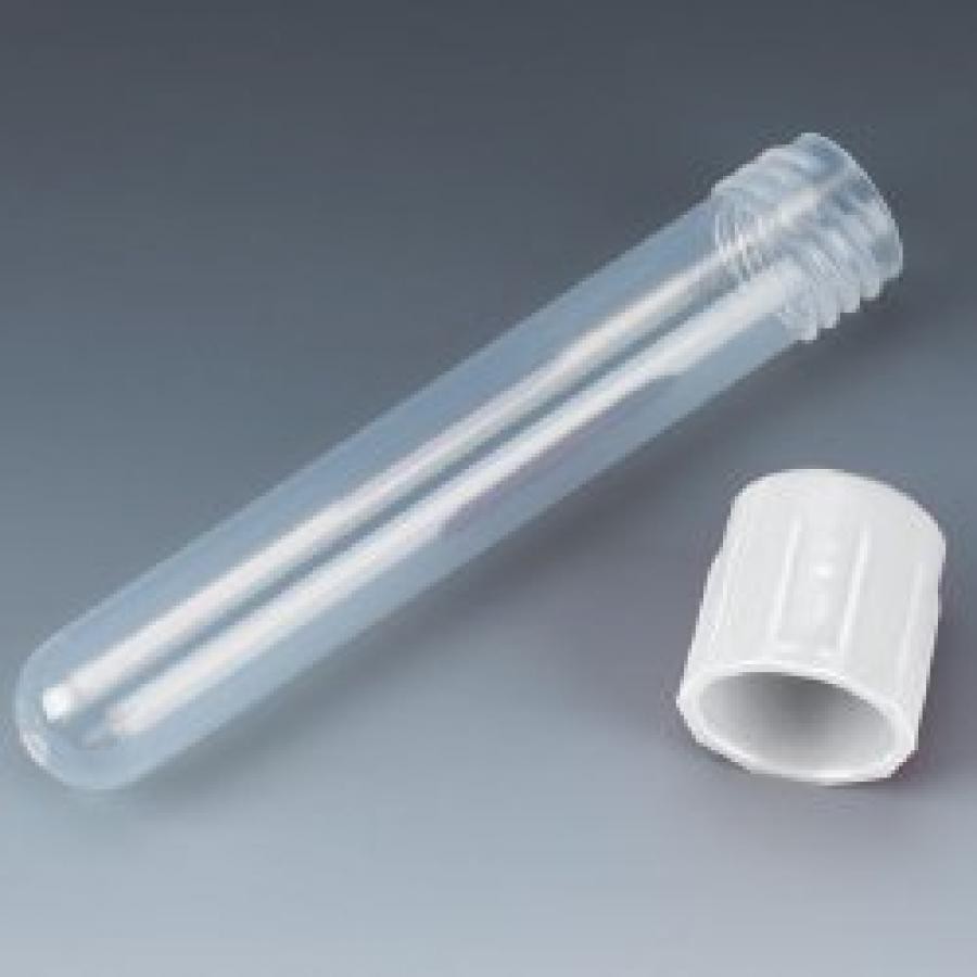 Globe Scientific Test Tube Screw Cap 12x75mm Tube Round Bottom 5mL, 6148W