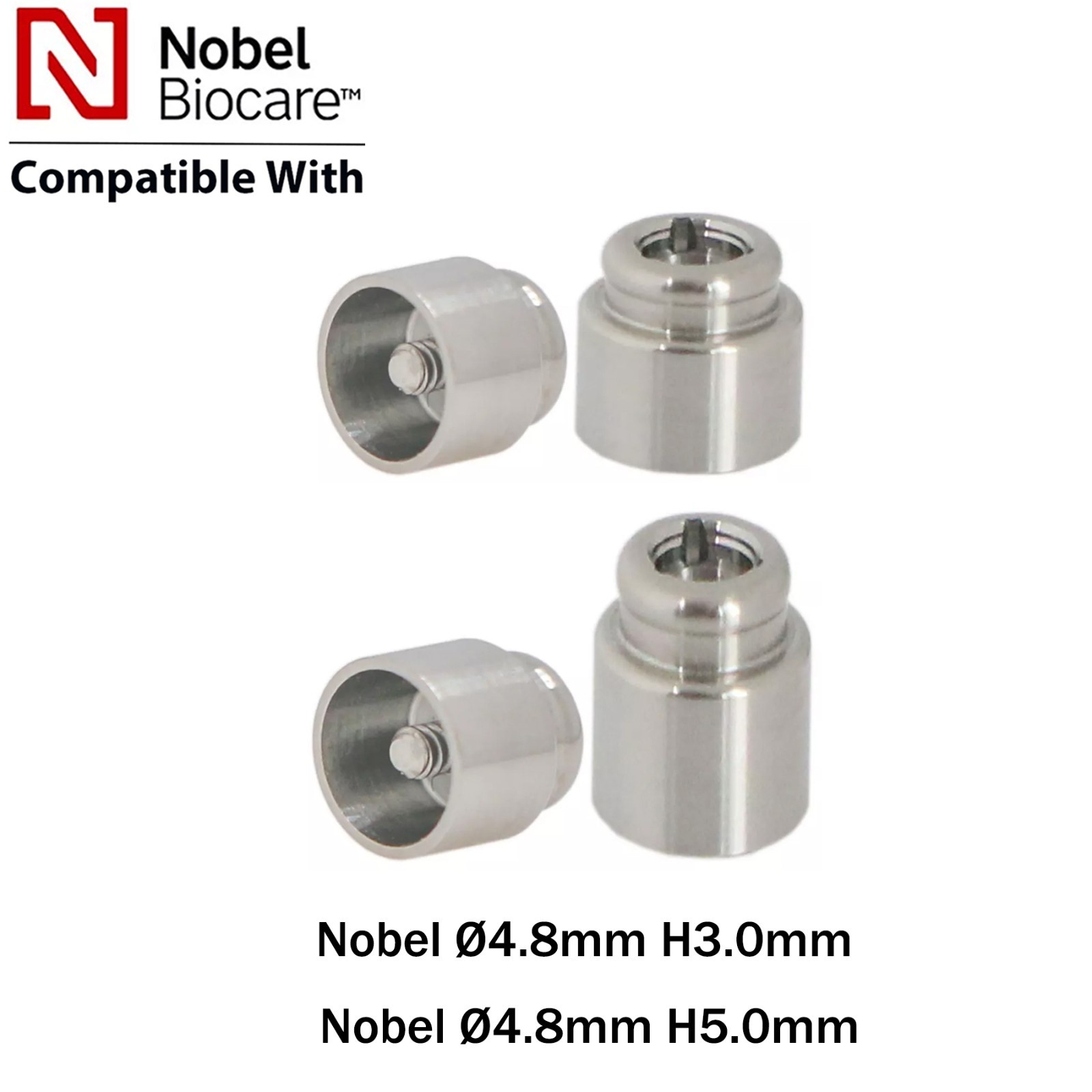 Locator Multi-Unit ∅4.8mm Abutment Fits Hiossen Nobel Straight Angled Implant