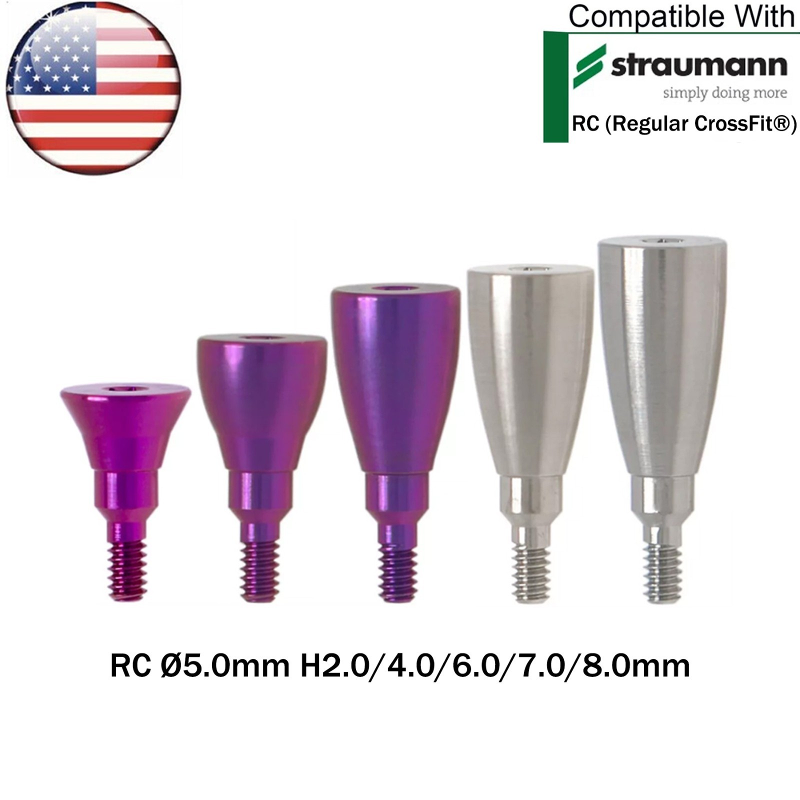 For Straumann ITI Healing Abutment & Transfer Impression Open Closed Tray NC/RC