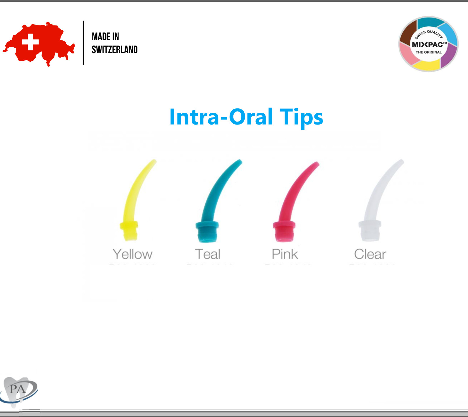 Dental HP Tips High Performance VPS Automix Tips, Intraoral Tips, VPS Gun Mixpac