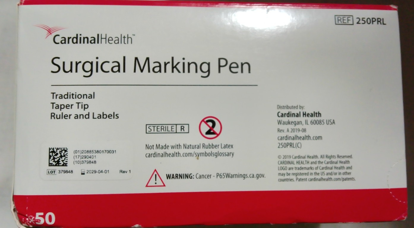 (45) Cardinal Health Surgical Marking Pen New in Box 250PRL