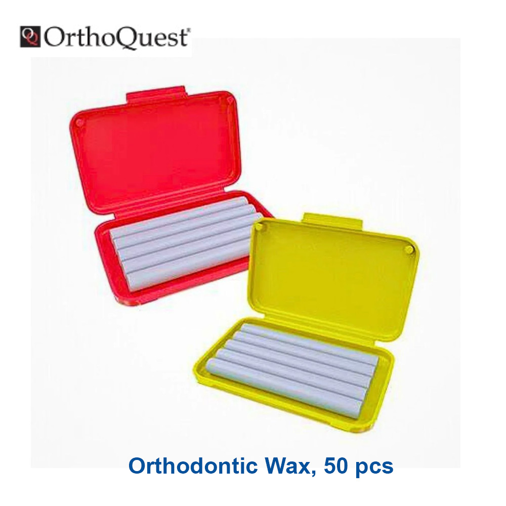 Dental OrthoQuest Orthodontic Clear Wax Strips For Brackets In Cases 50 pcs